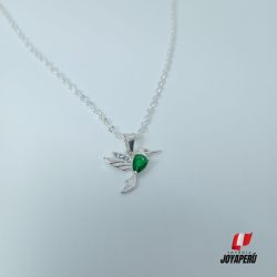 Collar colibrí verde