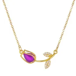 collar tulipán Lila