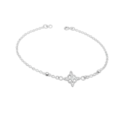Pulsera nudo de bruja plata 950