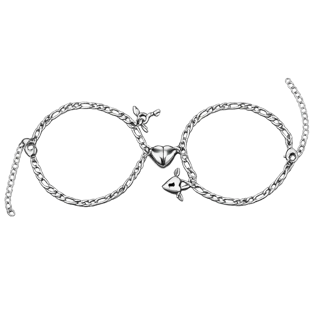 Pulsera para parejas Amor Eterno plata 950 Magnetica