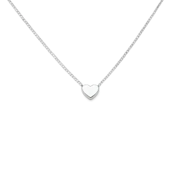 Collar corazón pasante