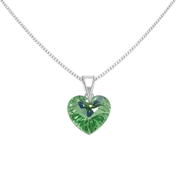 COLLAR CORAZÓN VERDE