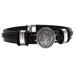 Pulsera de cuero san benito
