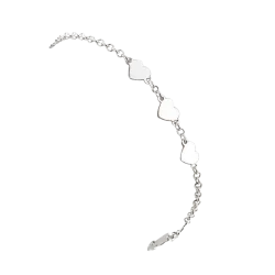 PULSERA TRES CORAZONES CON ROLON