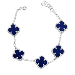 Pulsera VAN CLEEF AZUL plata 950