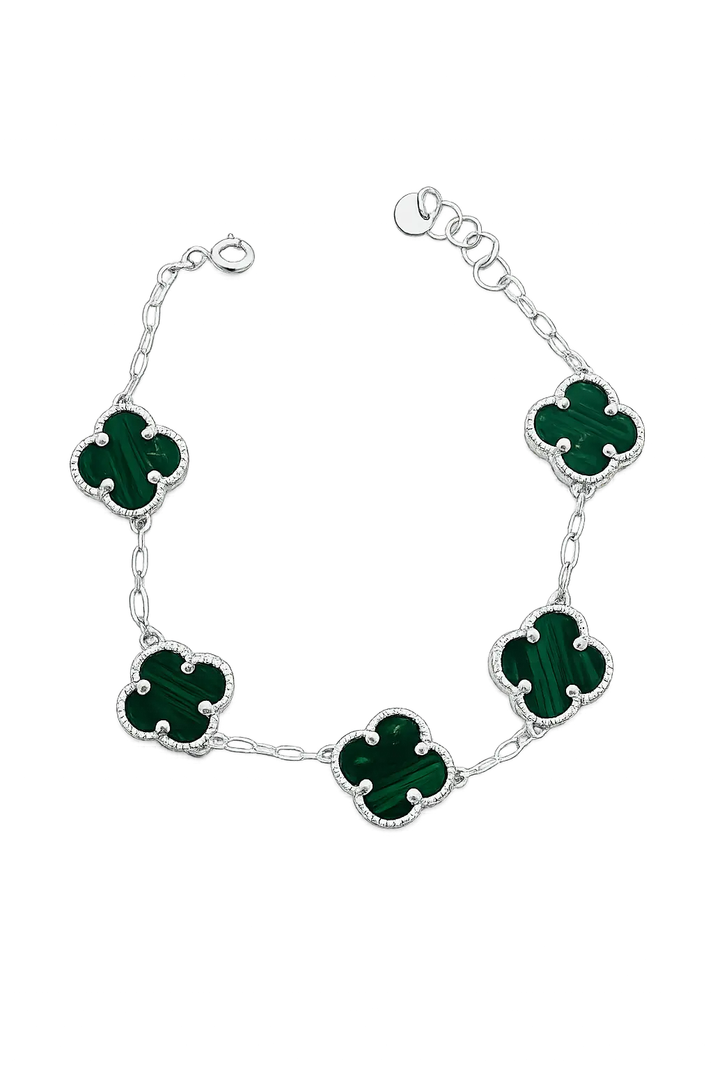 Pulsera VAN CLEEF VERDE plata 950