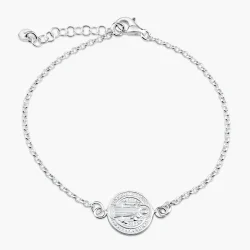 Pulsera San Benito de plata de ley 950
