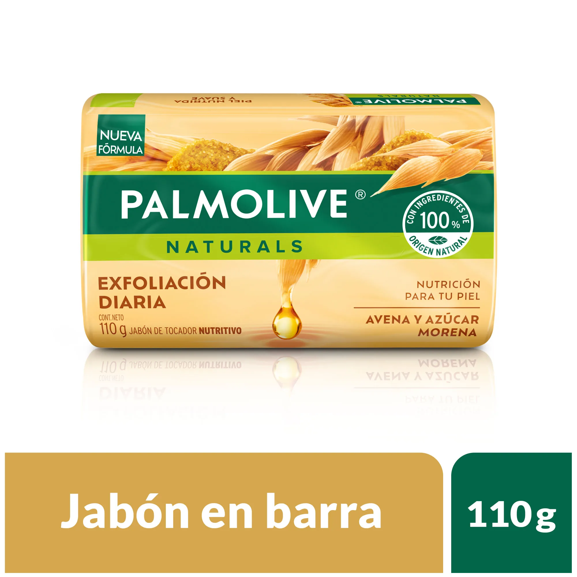 Jabón en Barra PALMOLIVE Avena y Azucar Morena Barra 110gr