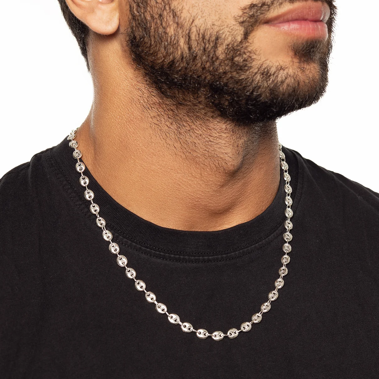 Collar modelo Gucci plata 950 hombre - Imagen 3