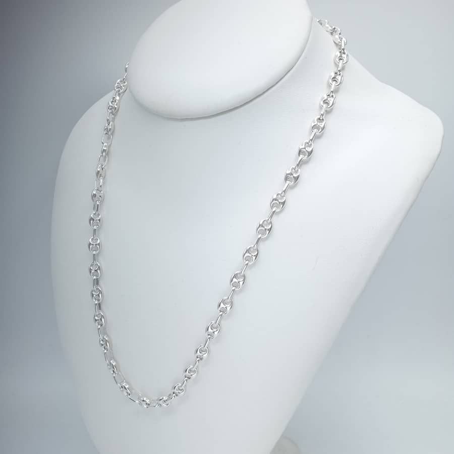 Collar modelo Gucci plata 950 hombre